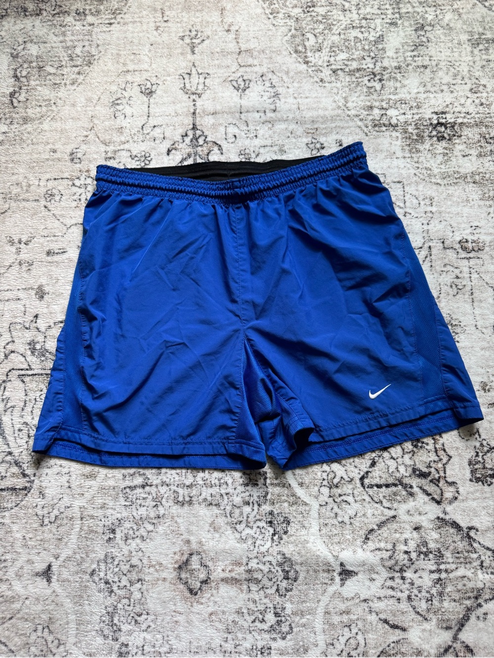 Nike Men’s Royal Blue Athletic Shorts with White Swoosh